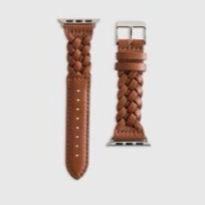 NWT Quince Braided Leather Apple Watch Band 44mm-49mm Dark 🟤 Brown (Sold Out!)